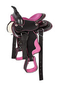 8" Seat Kids Western Synthetic Horse Riding Saddle F962573