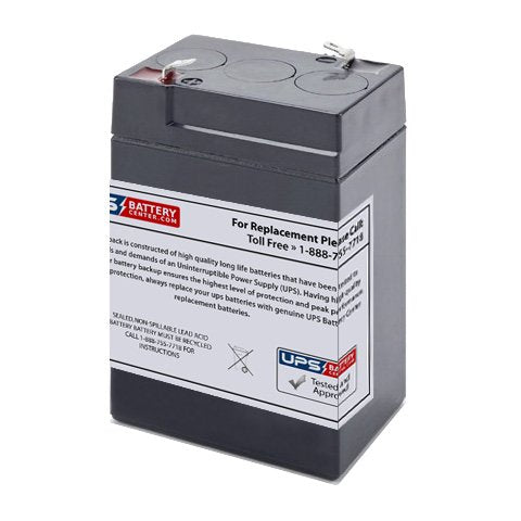 6V 4.5Ah Sealed Lead Acid Replacement Battery T875865