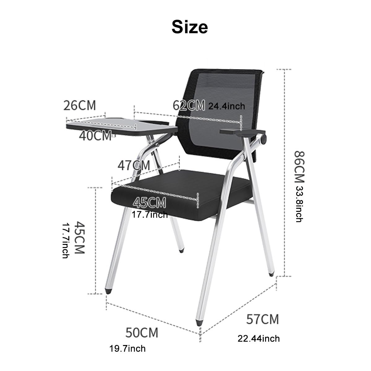 Orange Ergonomic Mesh Office Chair with Lumbar Support W945