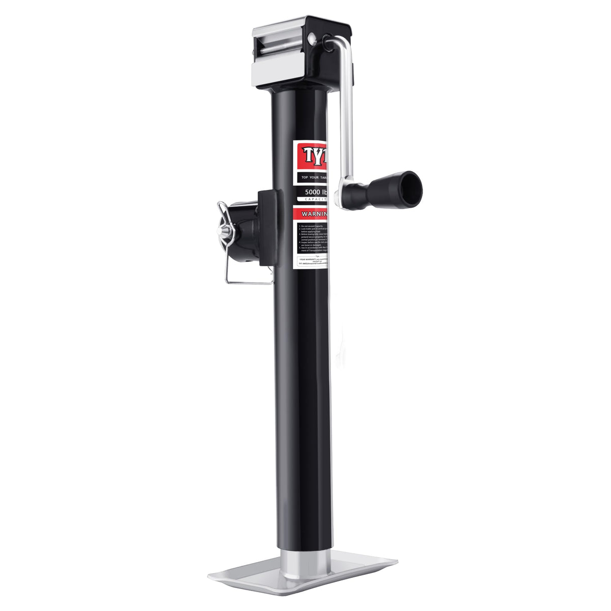 5000lbs Weld On Swivel Trailer Jack, 15" Vertical Travel V38515