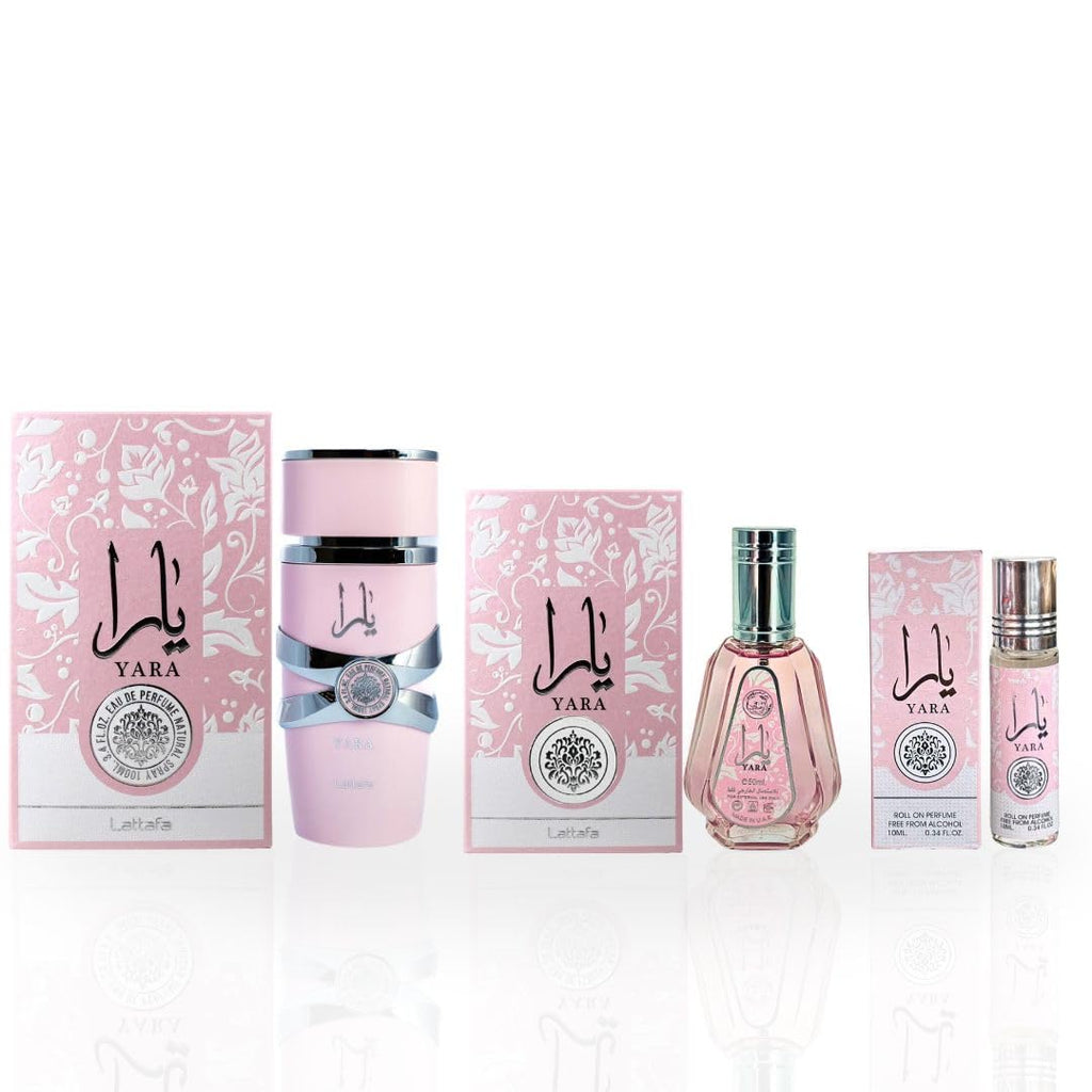 3-piece Eau de Parfum Spray and Roll-On Perfume Oil Fragrance Bundle L901