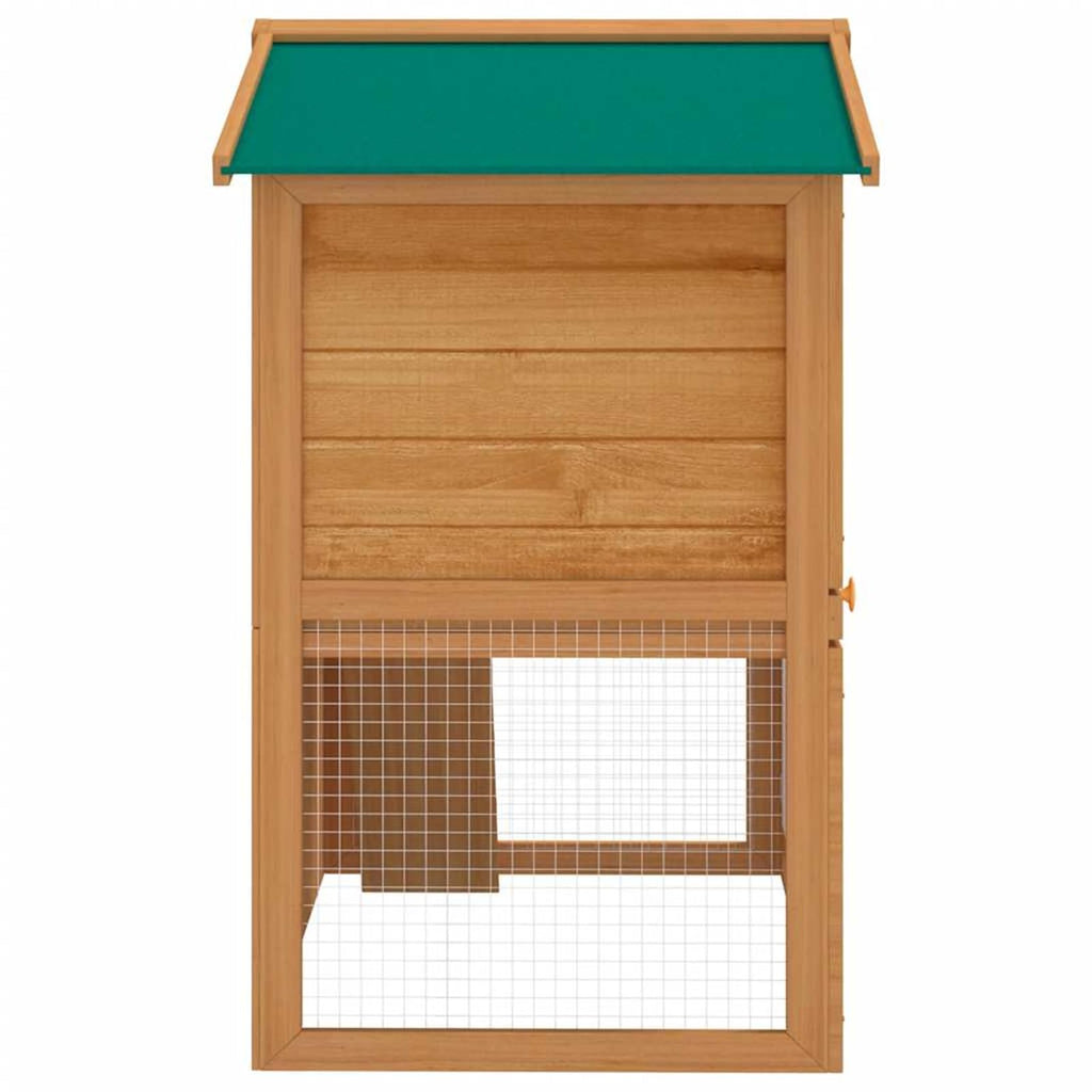 2-Tier Wooden Rabbit Hutch with Ramp S5118