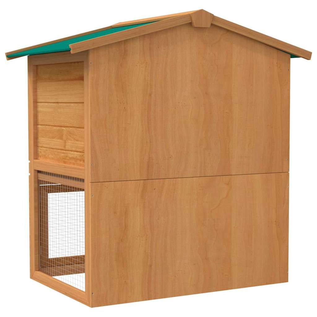 2-Tier Wooden Rabbit Hutch with Ramp S5118