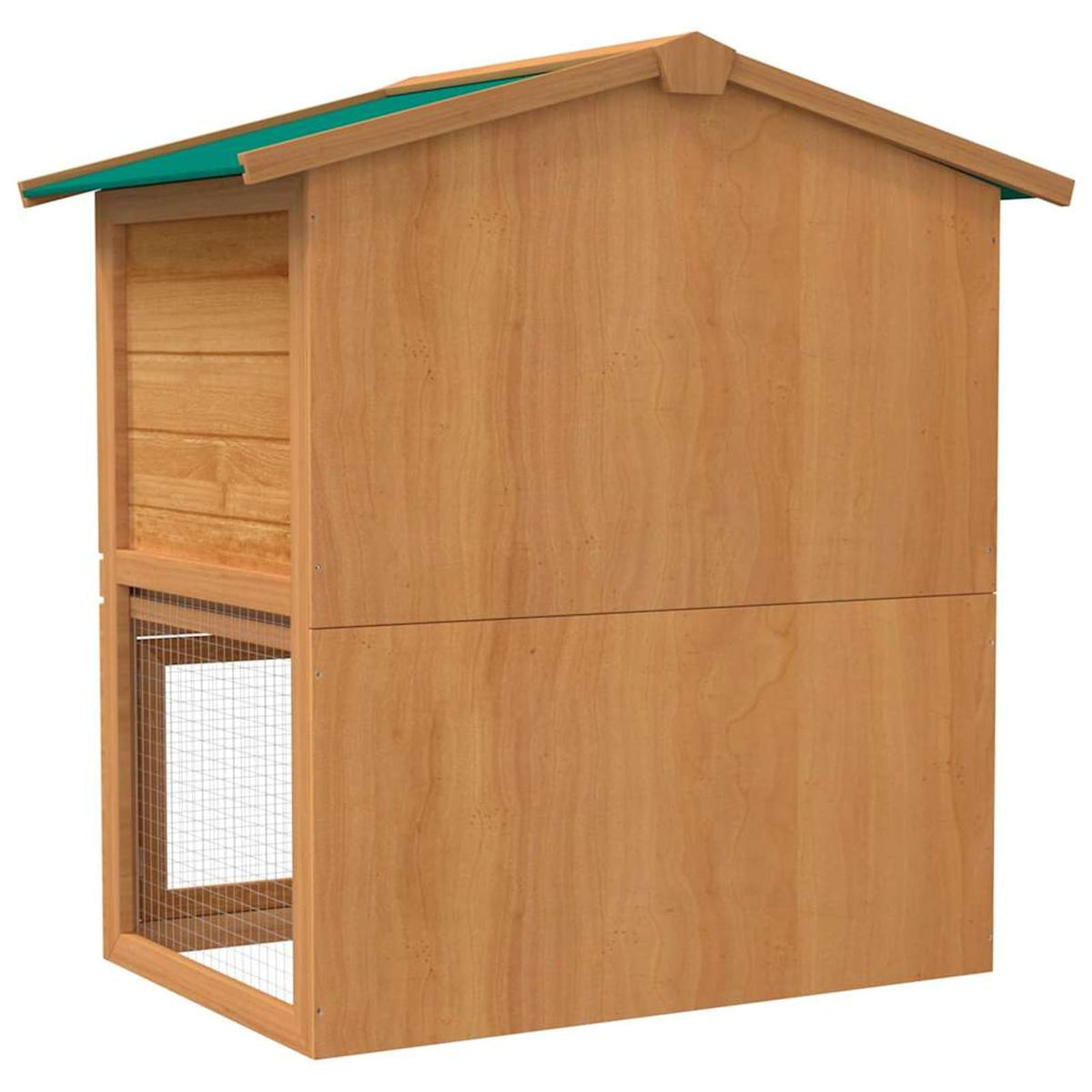 2-Tier Wooden Rabbit Hutch with Ramp S5118