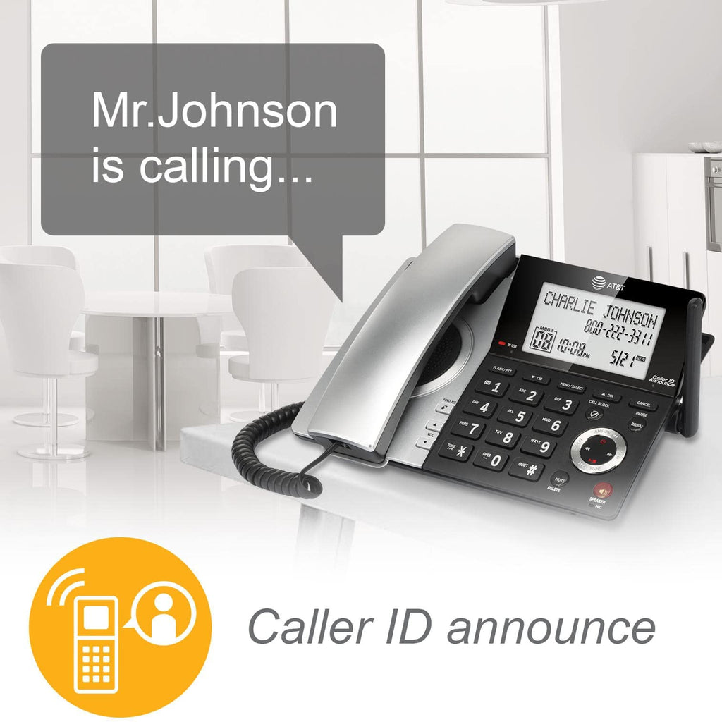2-Handset Corded/Cordless Phone with Answering Machine S47685