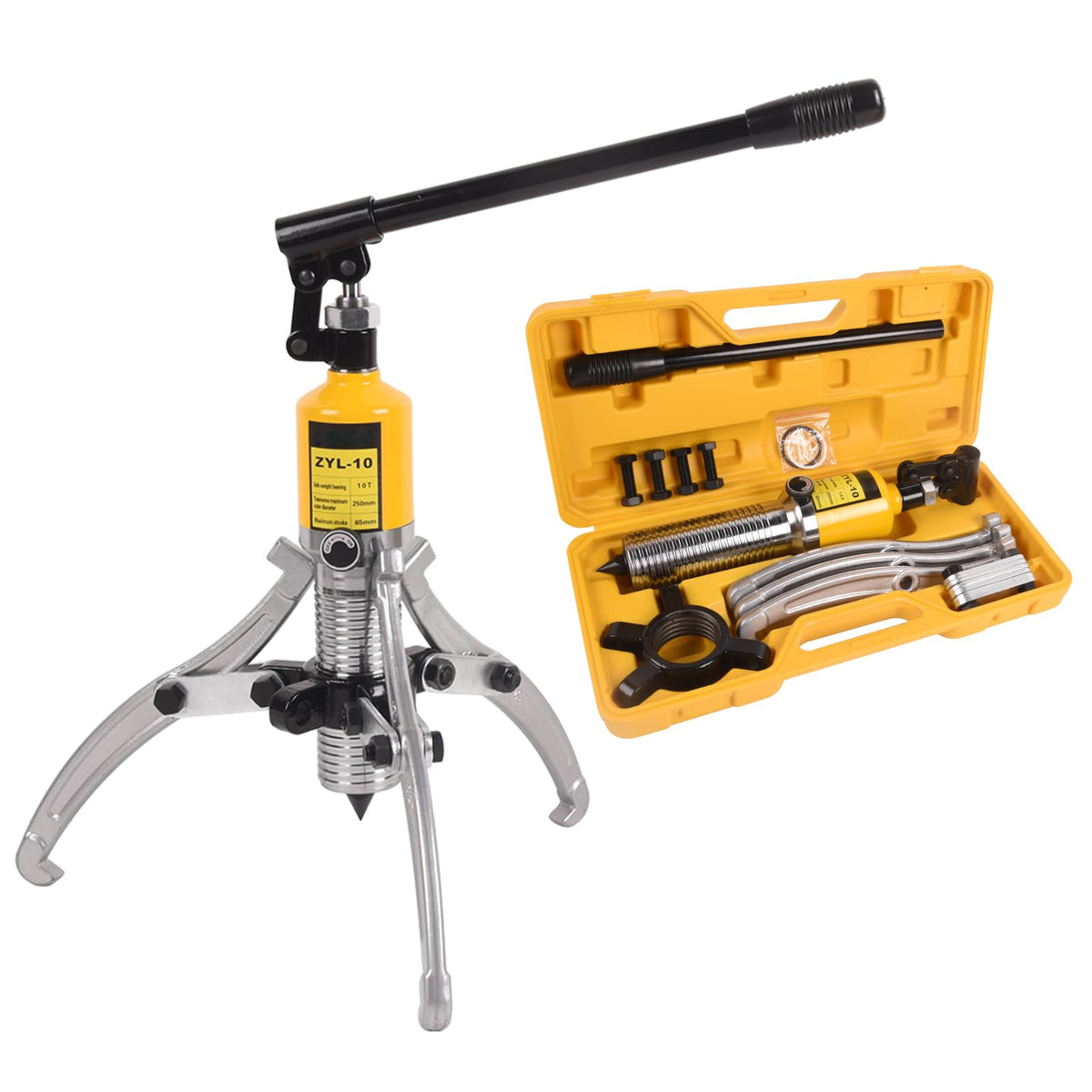 Hydraulic Gear Puller 10 Ton 2 or 3 Jaws with Case X270729