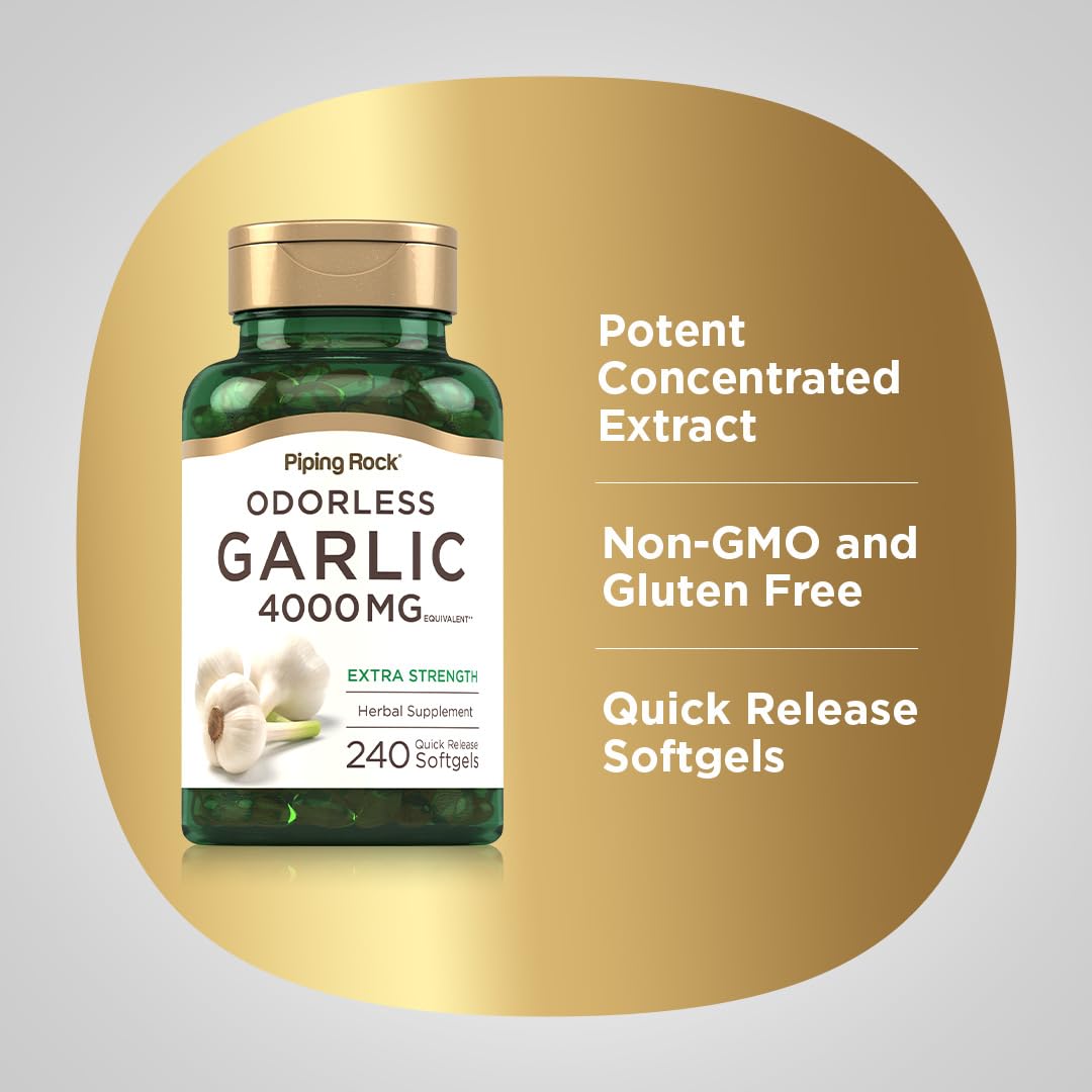 Odorless Garlic Softgels 240 Count X9010