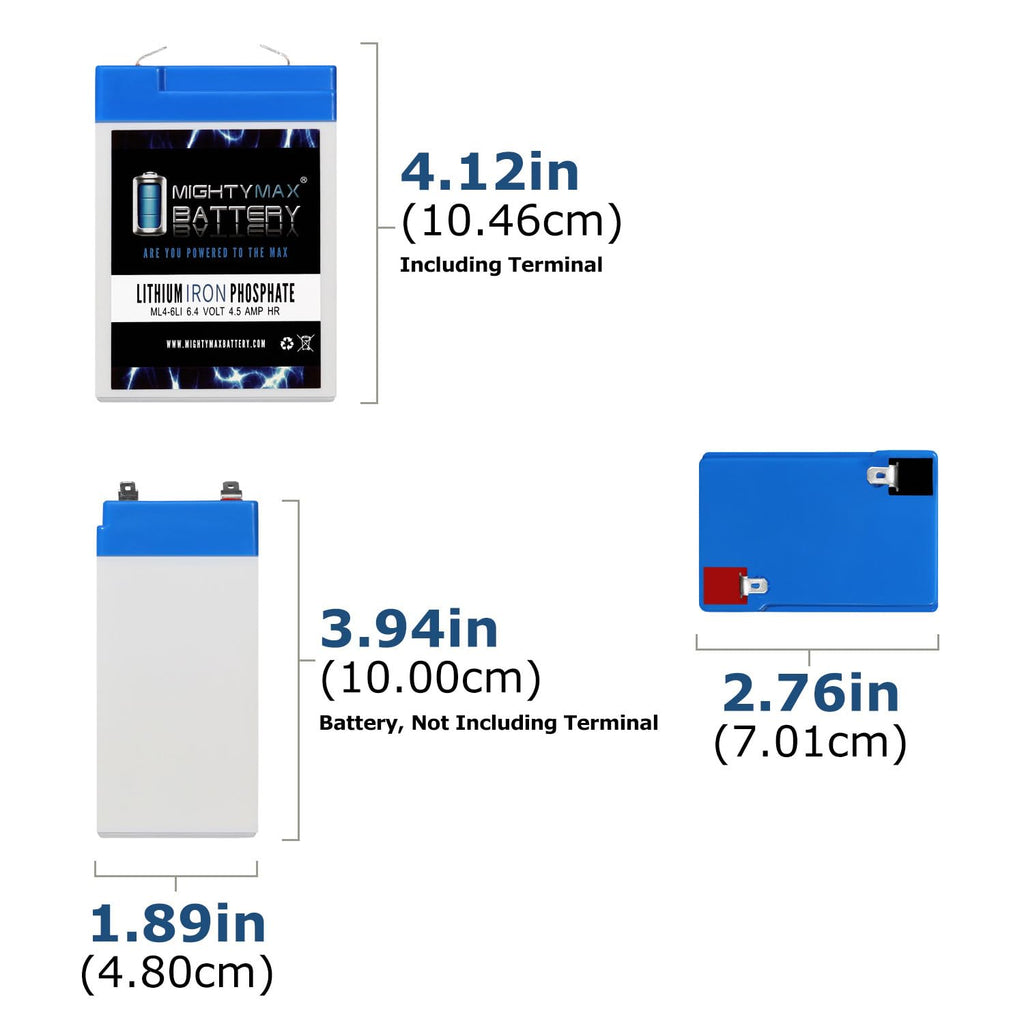 6V 4.5AH Lithium Replacement Battery P4742