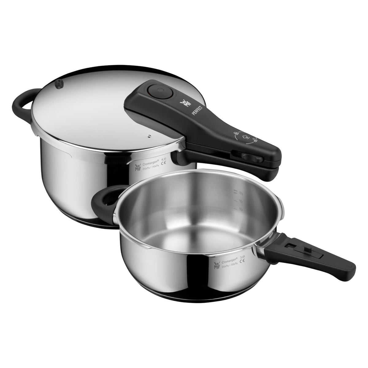 Quick Cooker Set 22 cm 4.5 L and 3 L Stainless Steel B191