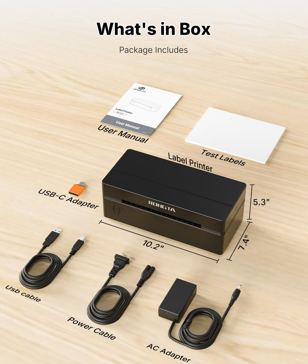 Bluetooth Thermal Shipping Label Printer 4x6 X48013