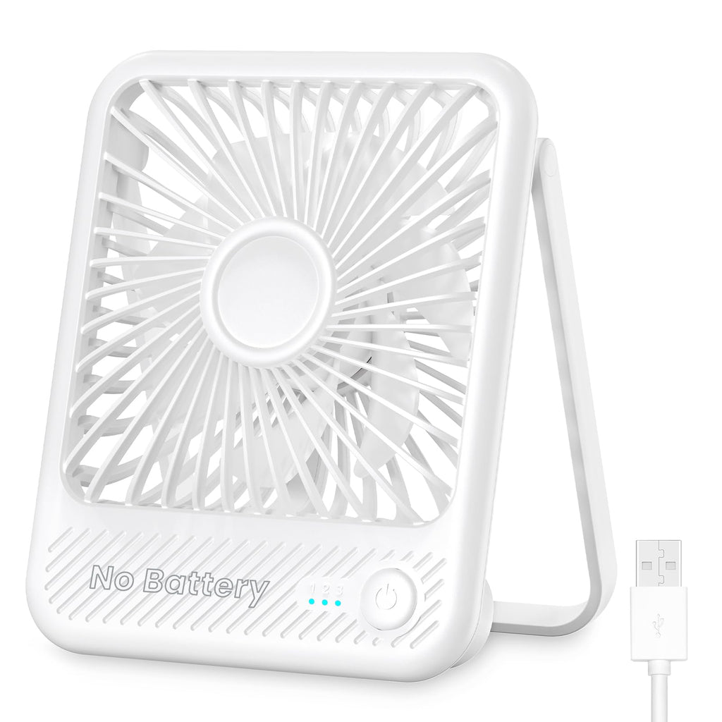 White USB Desk Fan S558