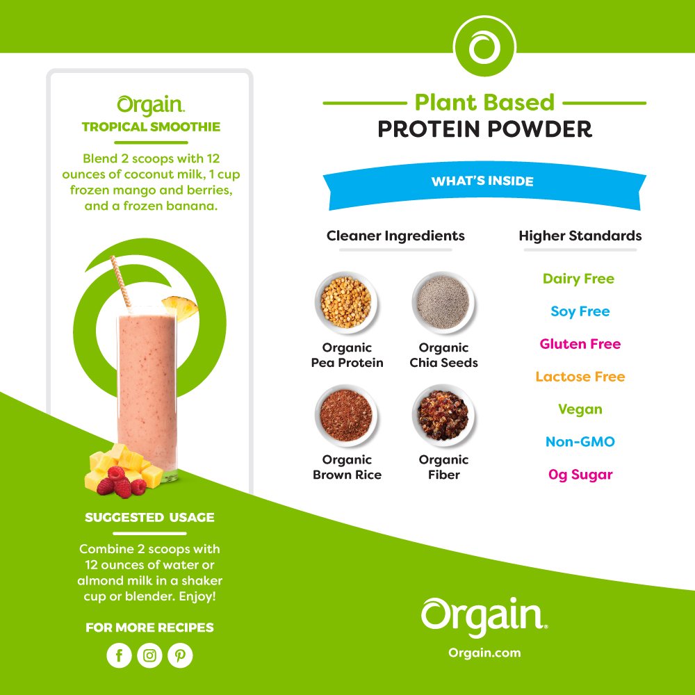 Organic Plant Based Vanilla Bean Protein Powder U684681