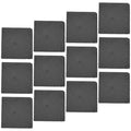 Black Natural Stone Square Coasters W890622