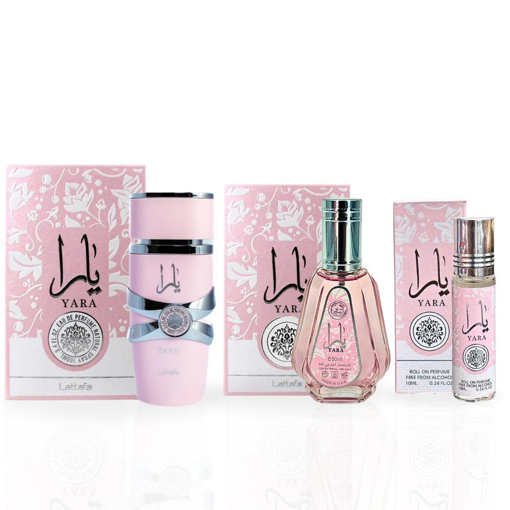 3-piece Eau de Parfum Spray and Roll-On Perfume Oil Fragrance Bundle L901