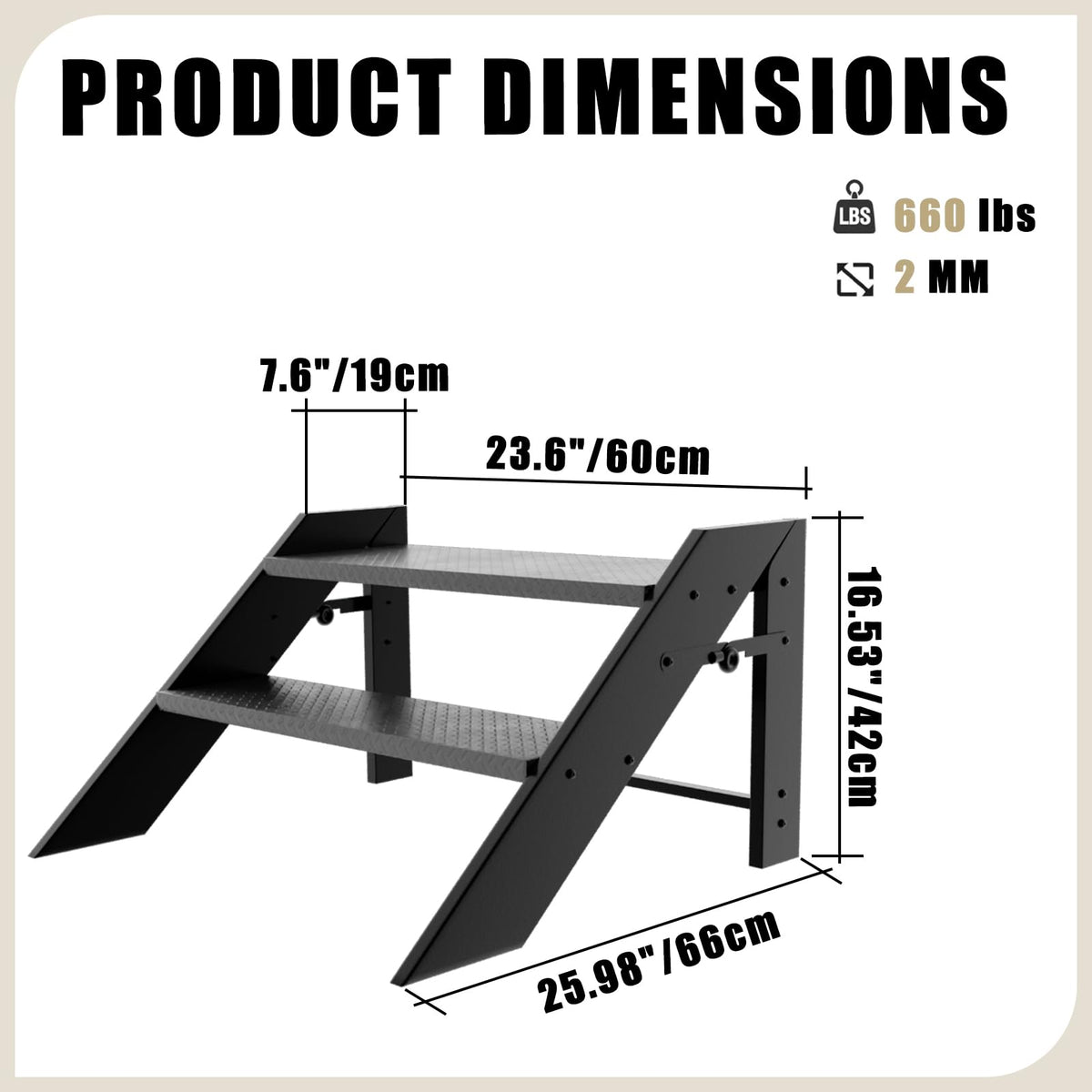 Foldable 2 Step Ladder K84927