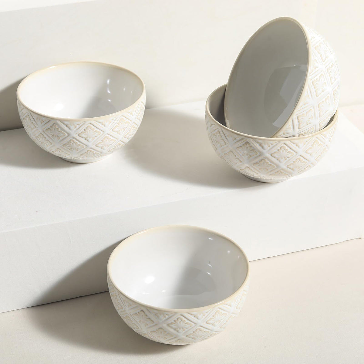 26 Oz Ceramic Soup Bowls Set of 4, 6 inch Q75776
