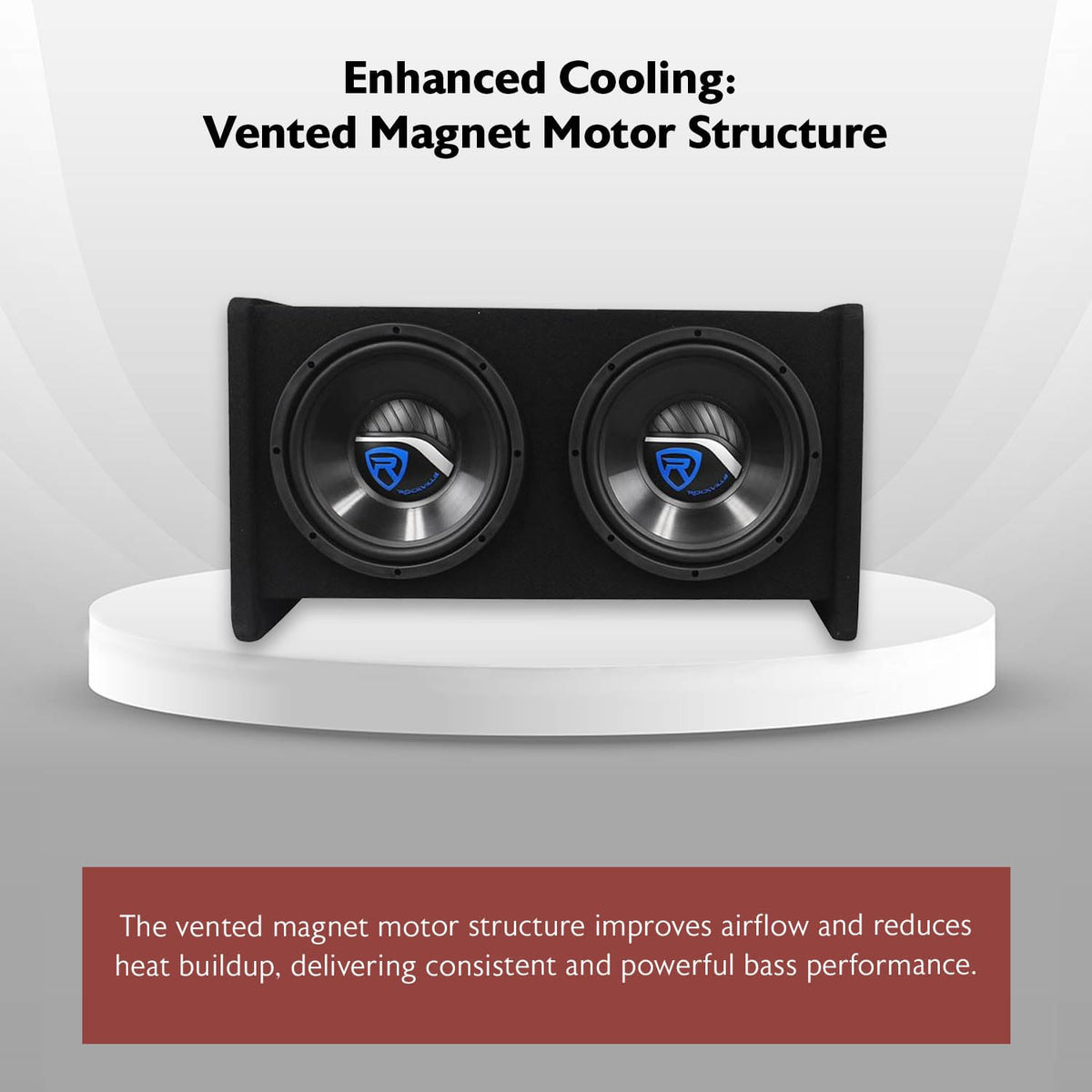 Dual 10" Car Subwoofer Enclosure with Mono Amplifier N8176