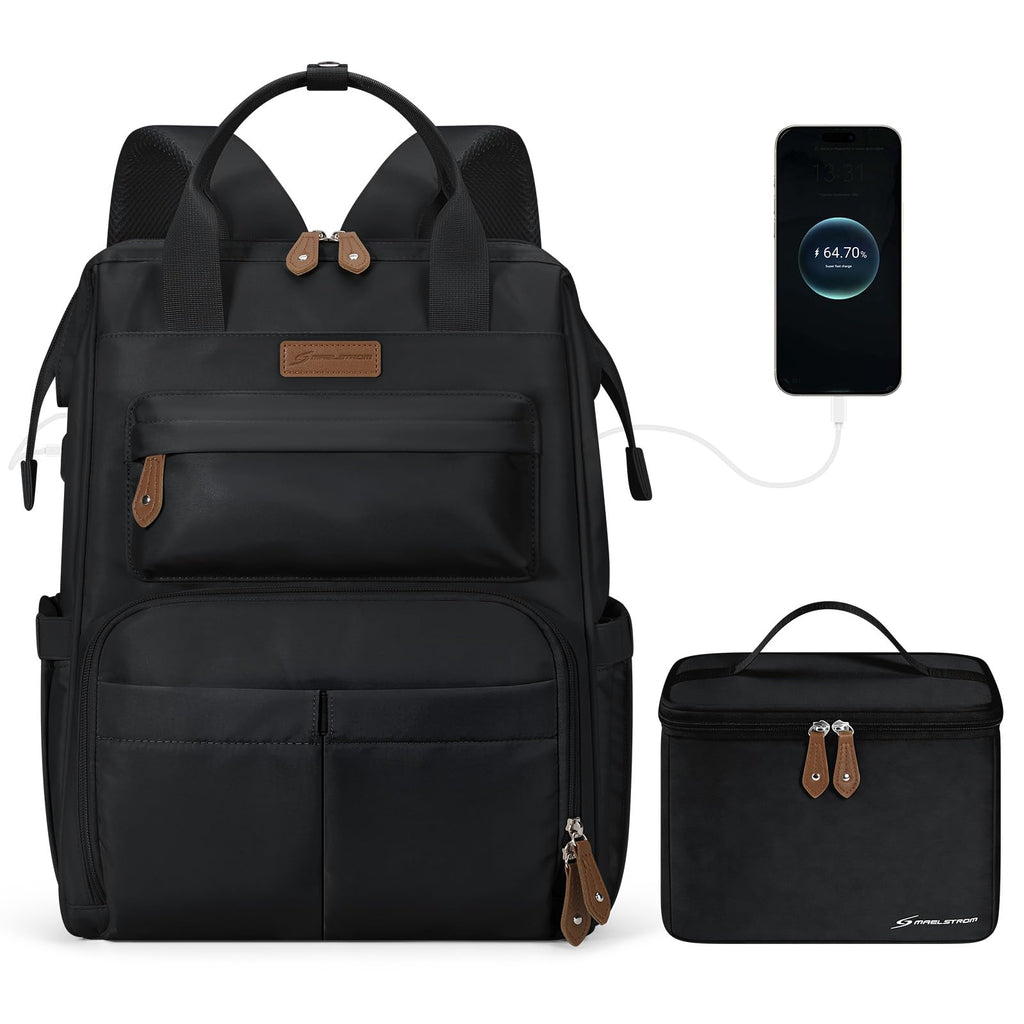15.6-17.3" Laptop Backpack with Lunch Box Z648