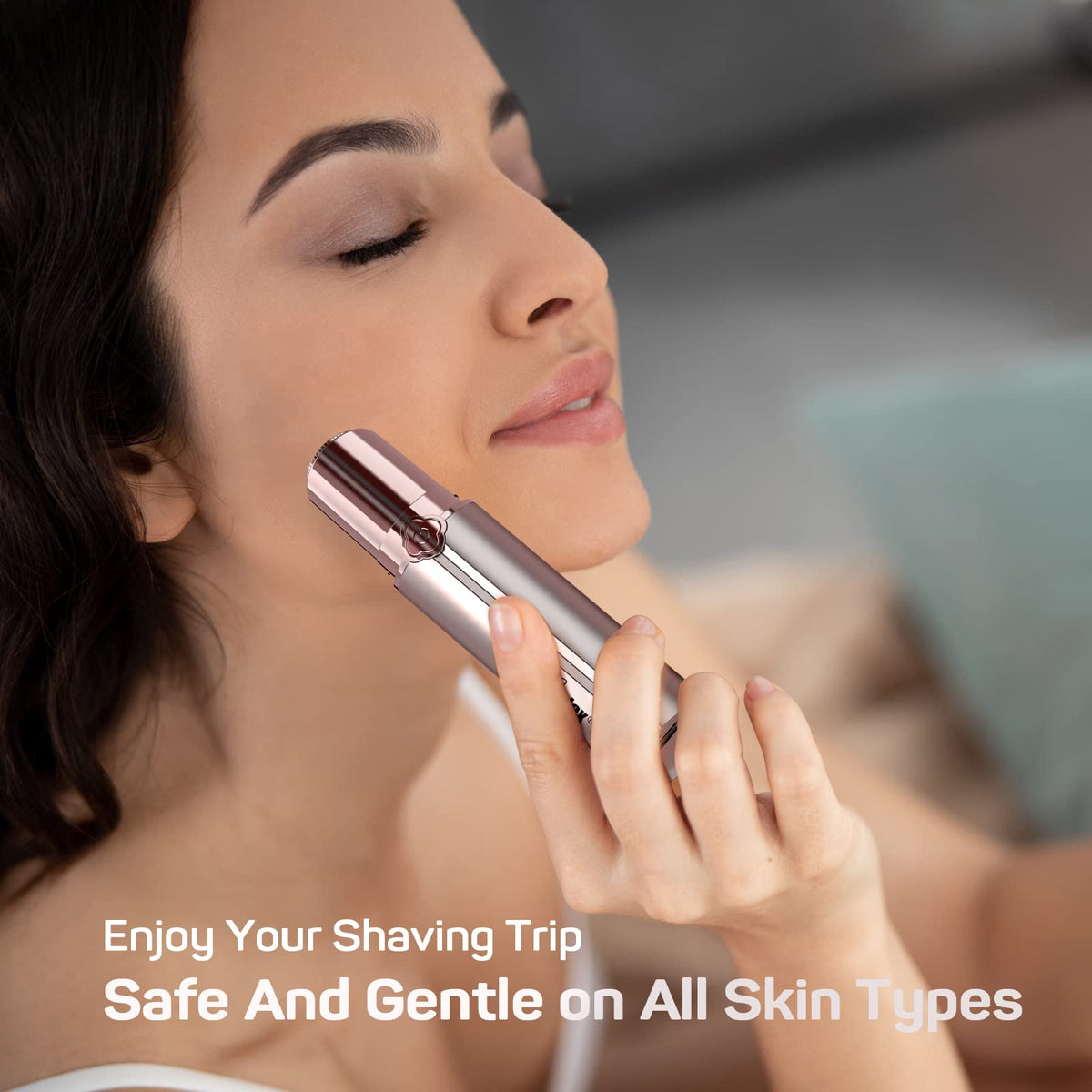 Electric Painless Facial Hair Remover with 2 Replacement Heads N81693