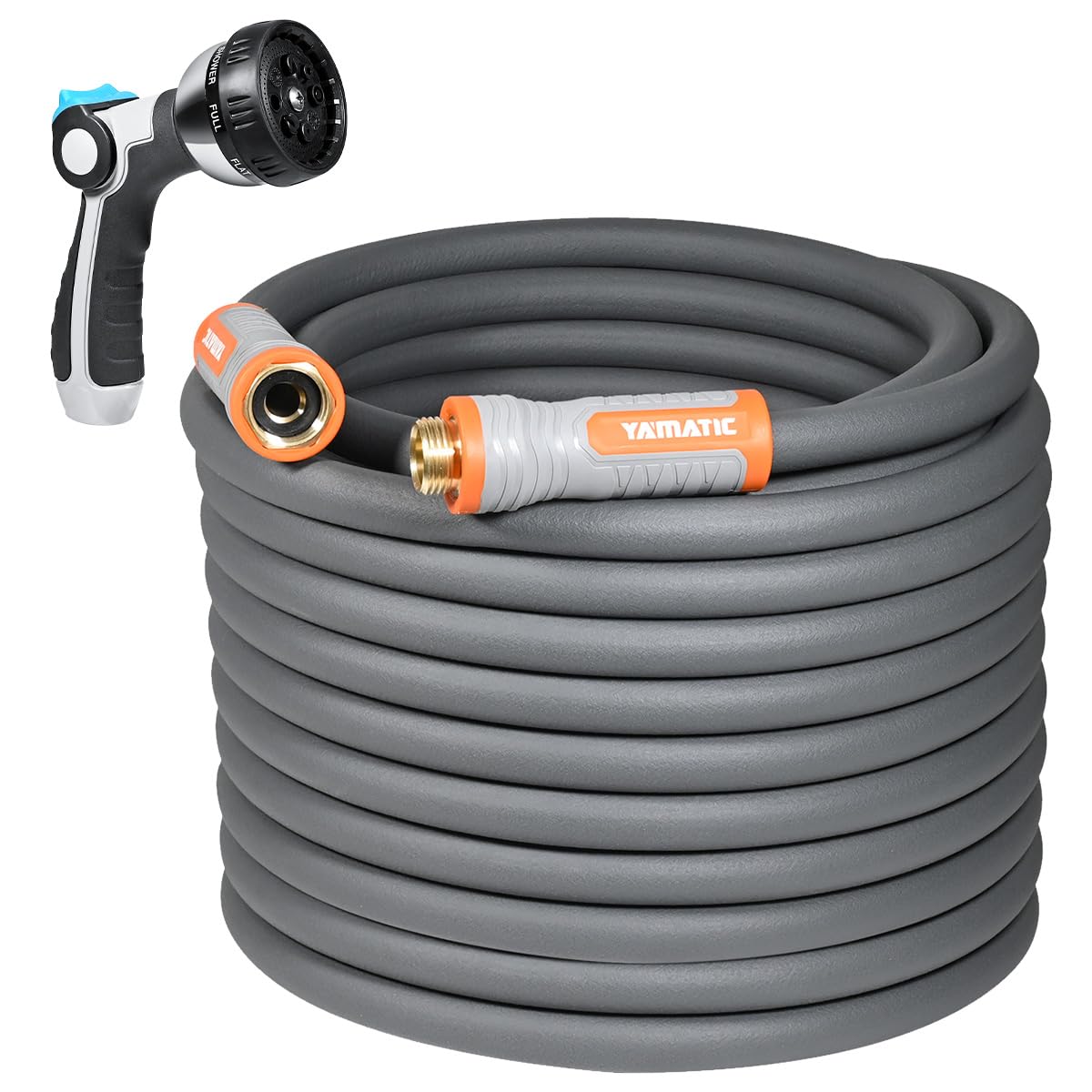 Heavy Duty Garden Hose 5/8 in x 100 ft with Nozzle Y99909
