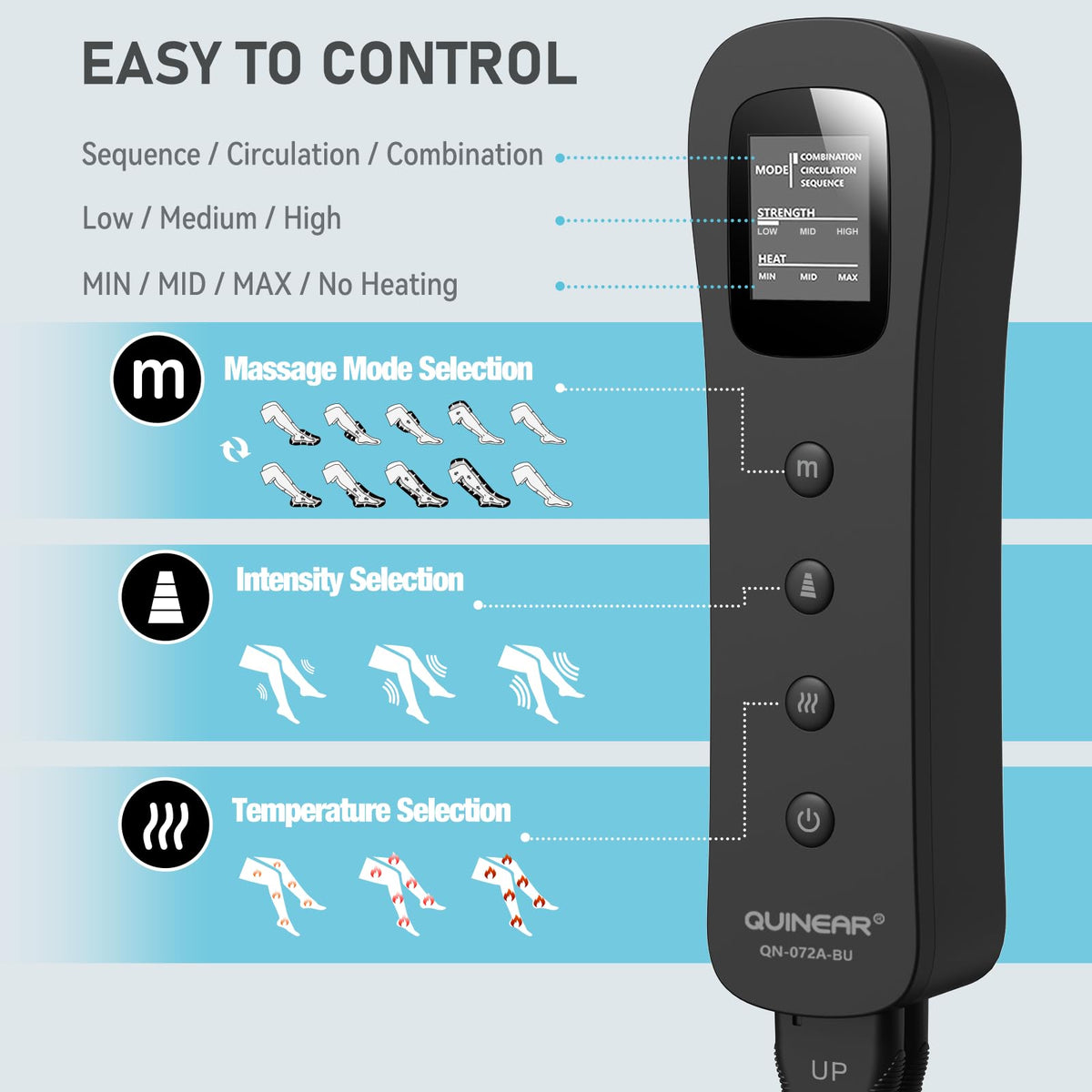 Leg Massager with Heat and Compression V950946