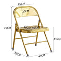 Carbon Steel Folding Chair Gold P328471