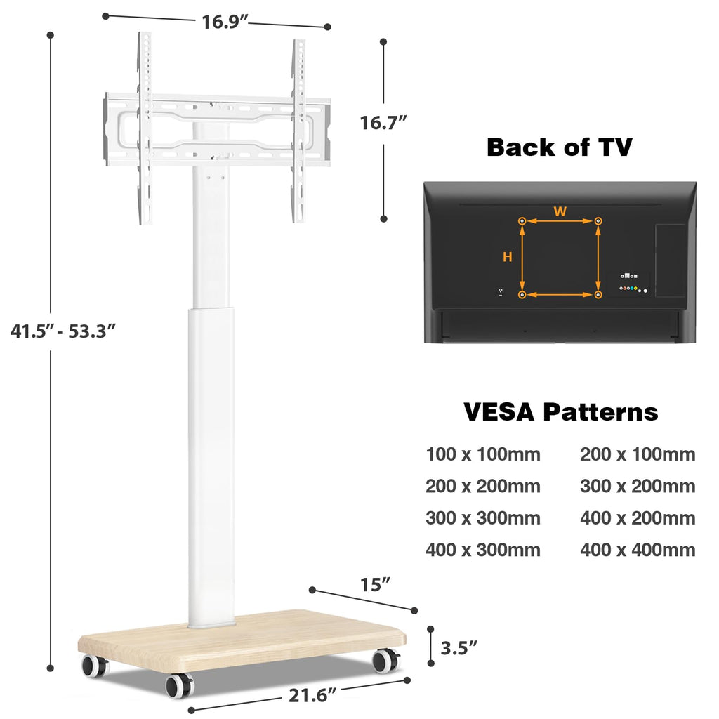 Rolling TV Stand for 32-70 Inch TVs Z44786