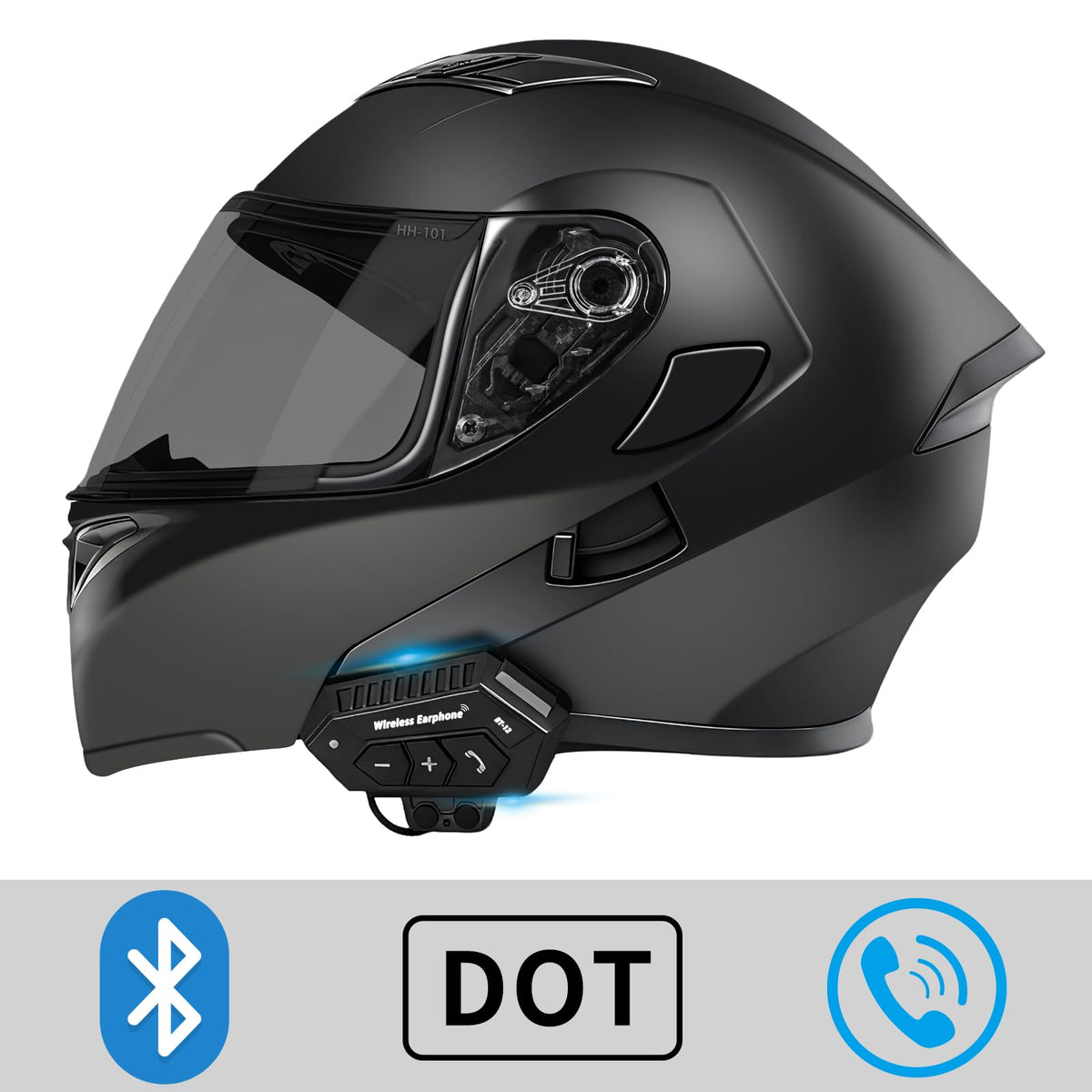 Modular Flip Up Full Face Motorcycle Helmet with Dual Visor J215