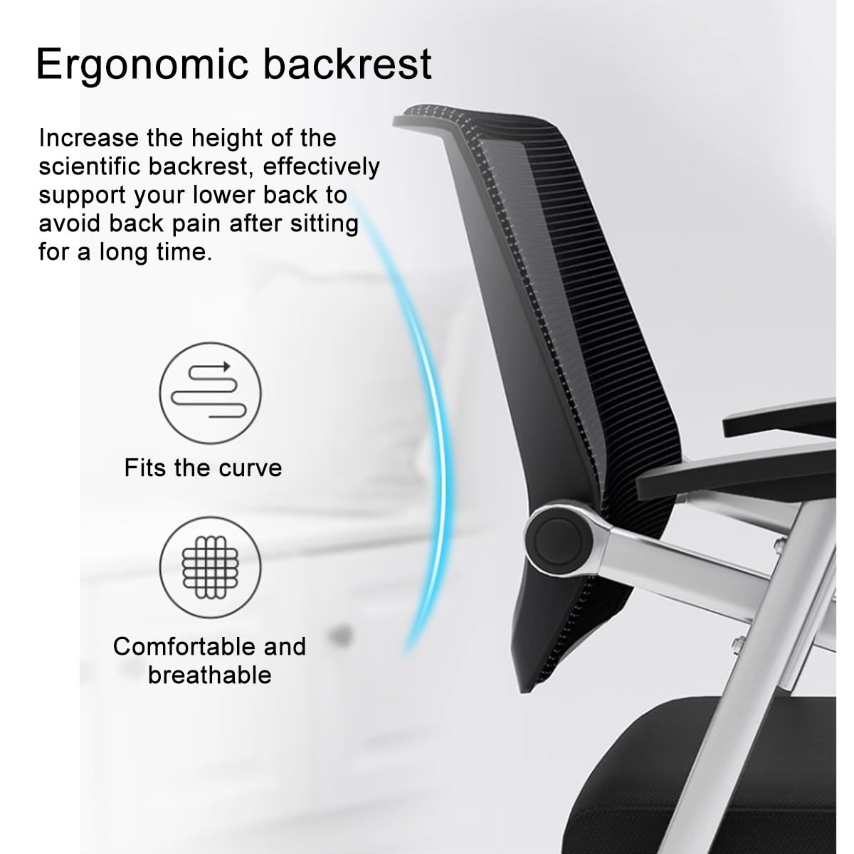 Orange Ergonomic Mesh Office Chair with Lumbar Support W945