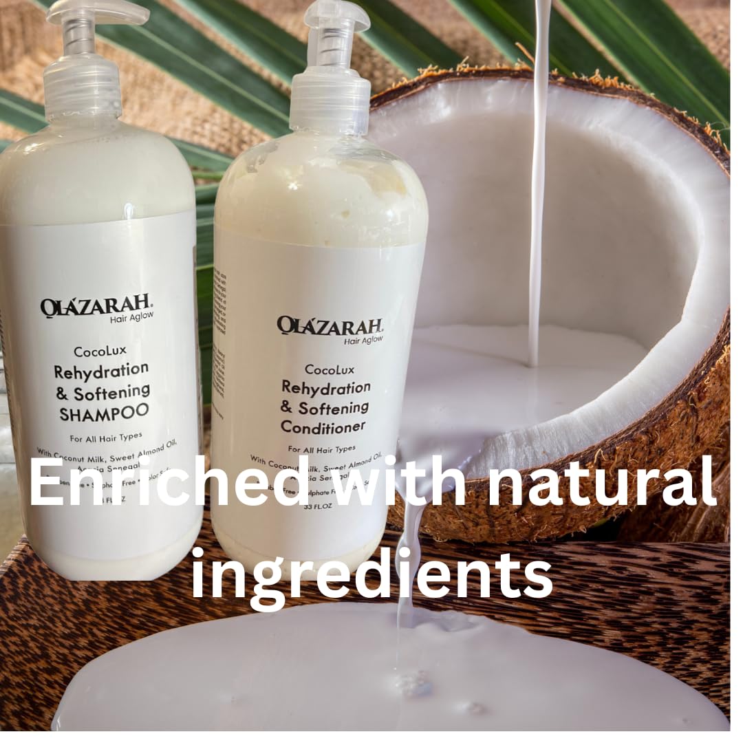 Shampoo & Conditioner Set with Coconut Milk & Sweet Almond Oil Q4859