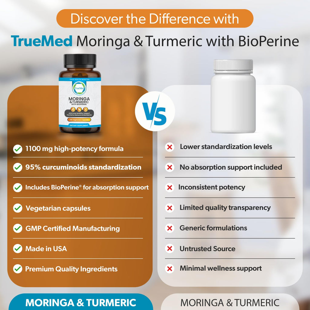 Moringa Turmeric Bioperine Supplement 120CT N738