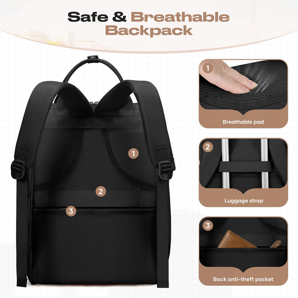 15.6-17.3" Laptop Backpack with Lunch Box Z648