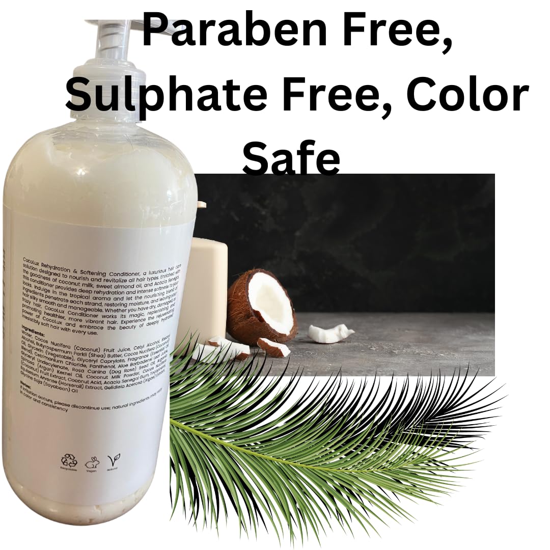 Shampoo & Conditioner Set with Coconut Milk & Sweet Almond Oil Q4859
