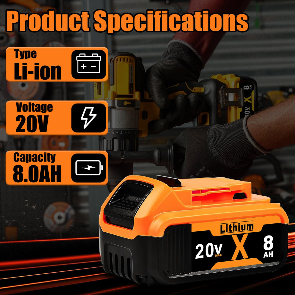 8.0Ah Lithium Batteries N614