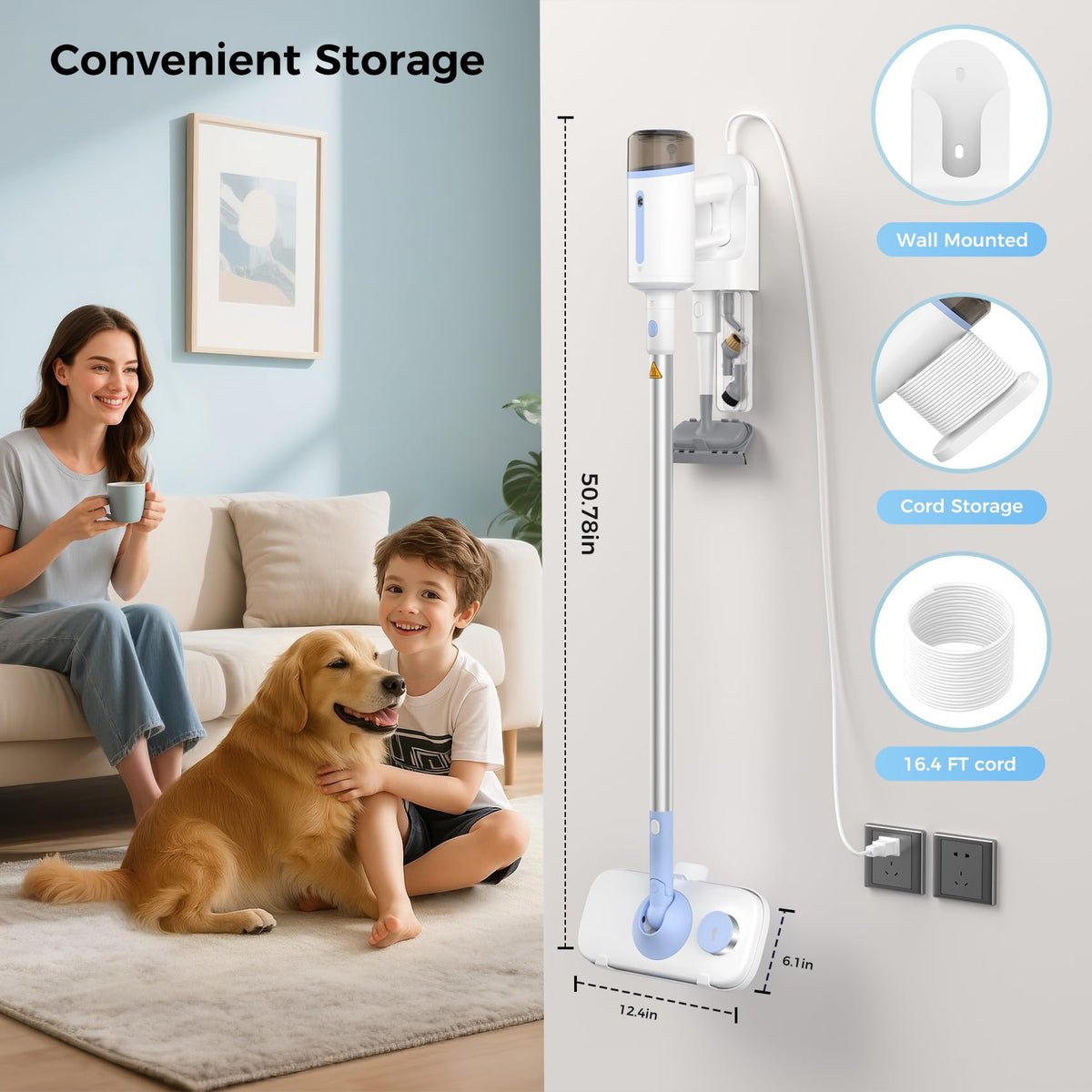 10 in 1 Detachable Handheld Steam Mop Q7684