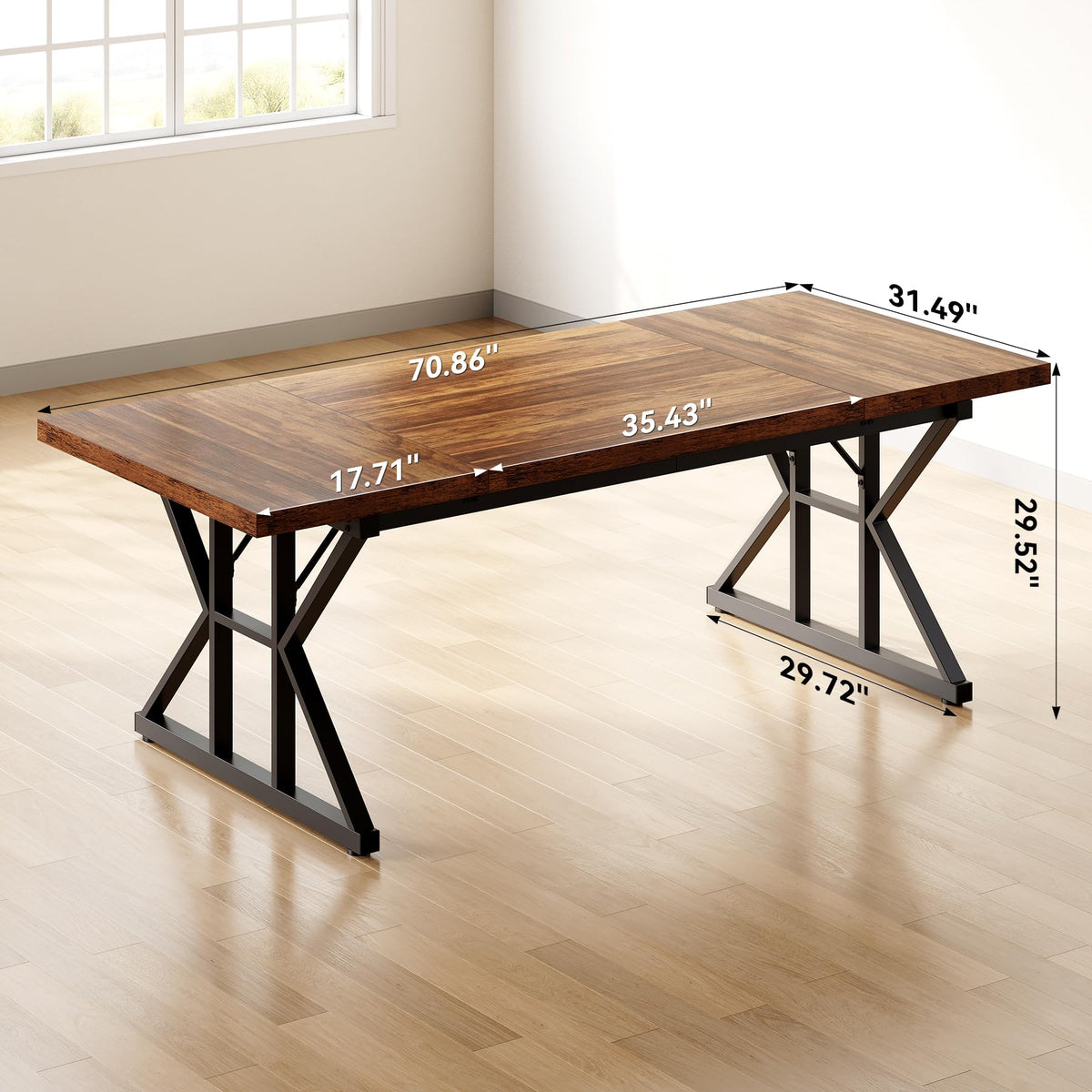 70.8-Inch Wooden Office Desk X29112