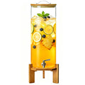 3.5 Gallon Glass Beverage Dispenser with Stand R268108