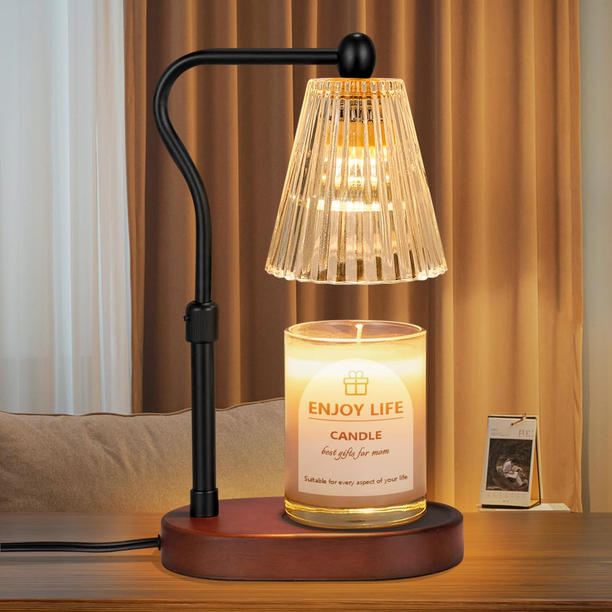 Candle Warmer Lamp with Timer Dimmer Adjustable Height R883108