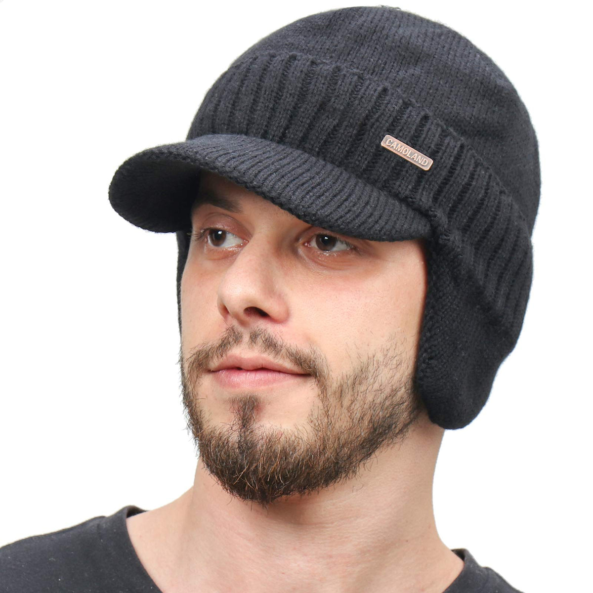 Fleece Beanie with Visor and Earflaps Z24707