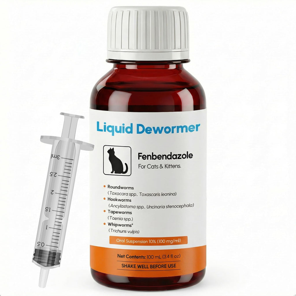 Liquid Fenbendazole Dewormer for Cats & Kittens 100ml L802396