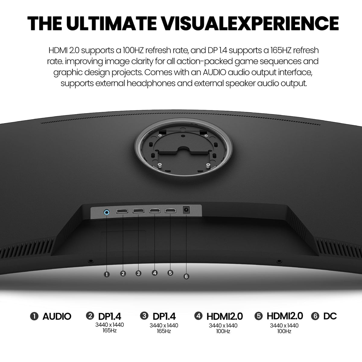 34" WQHD 165Hz Curved Gaming Monitor K34715