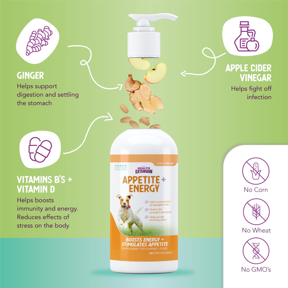 Stress Relief Supplement for Dogs, 8oz L606668