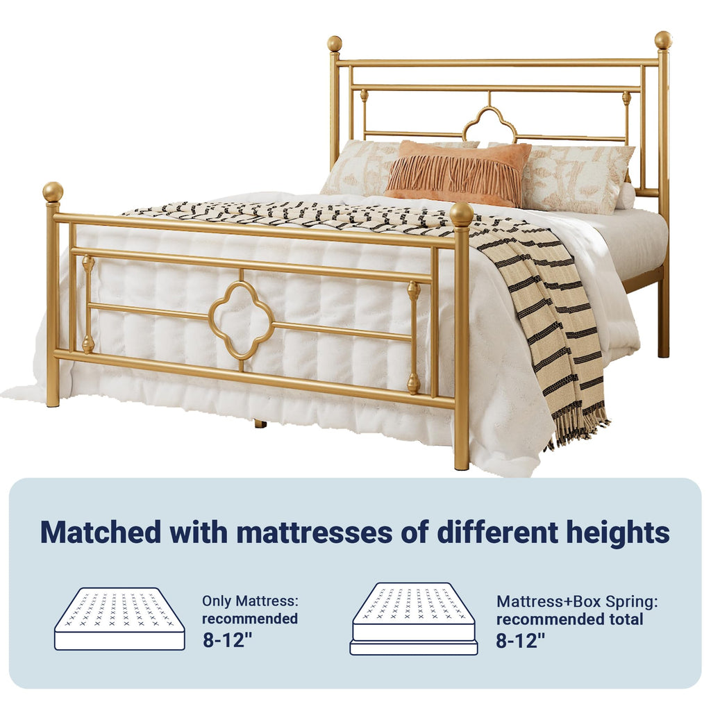Full Size Metal Platform Bed Frame K7951