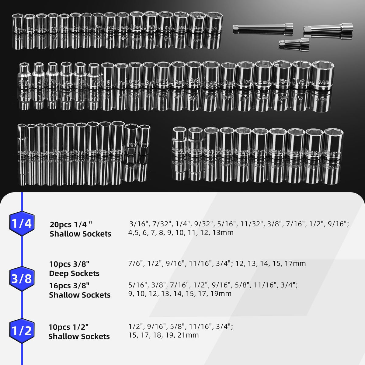240-Pieces Mechanic Tool Set with Aluminium Tool Box G230884