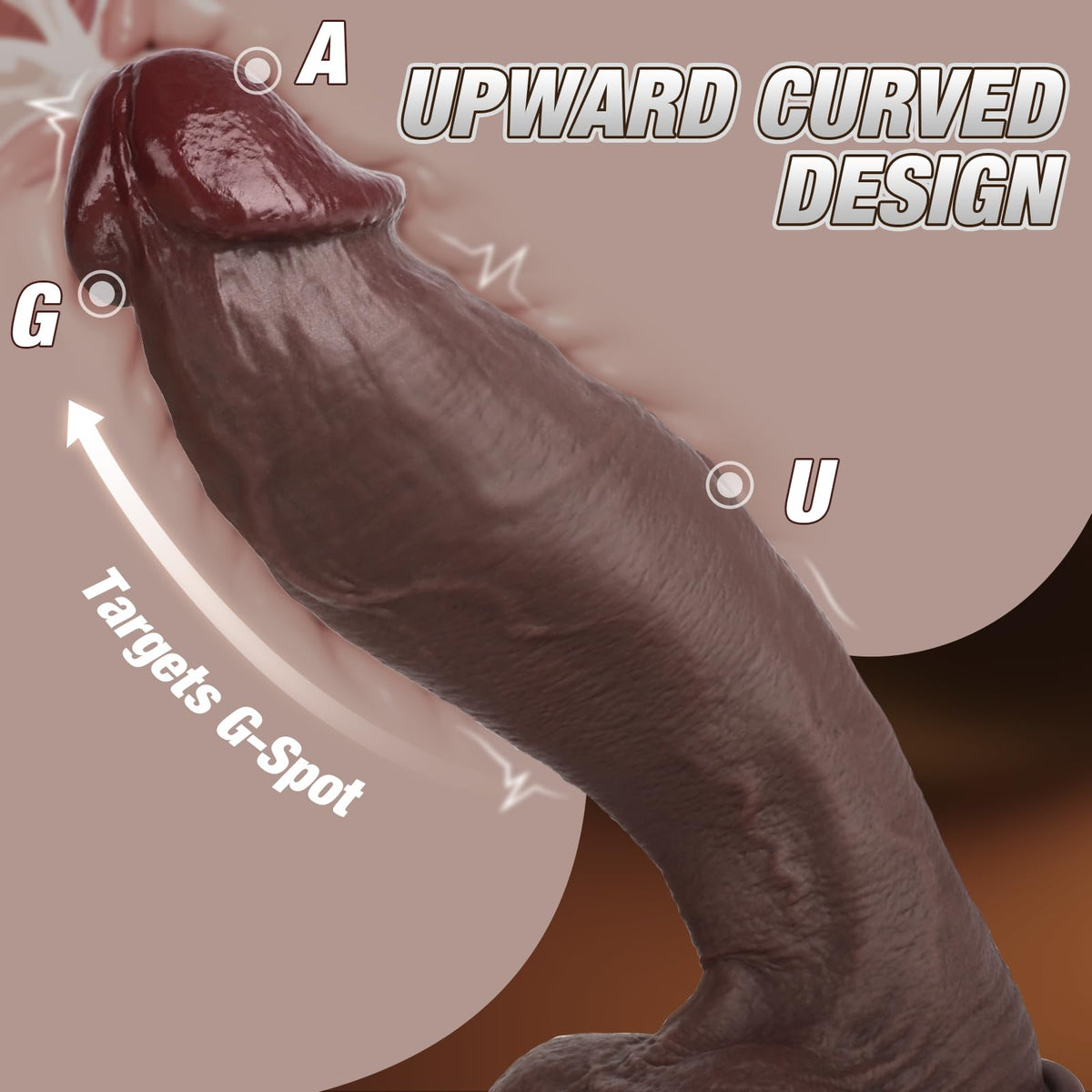 Black 12 Inch Silicone Dildo with Suction Cup H144721