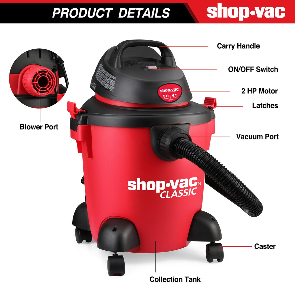 5 Gallon Wet/Dry Vacuum with Blower U6015