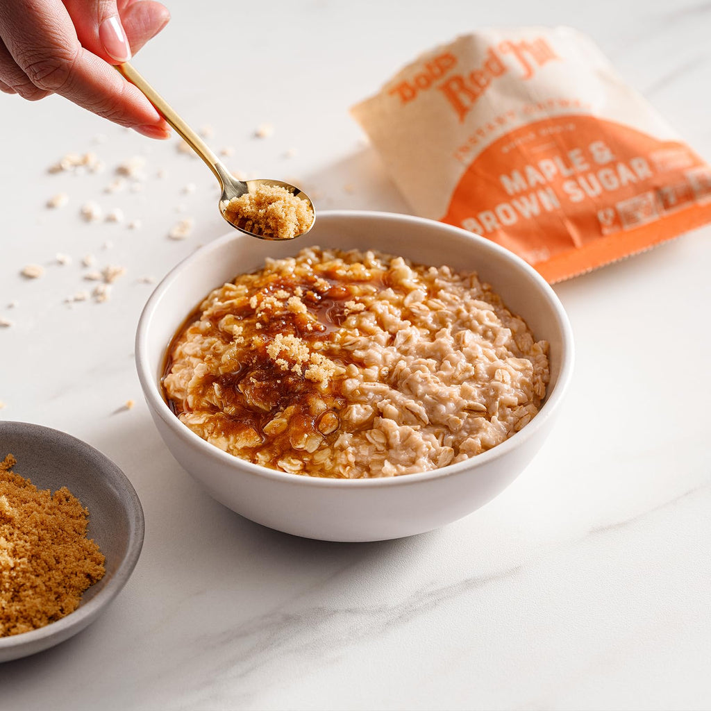 Instant Oatmeal, Maple Brown Sugar, 24 Packets, Gluten Free, Whole Grain Y91414