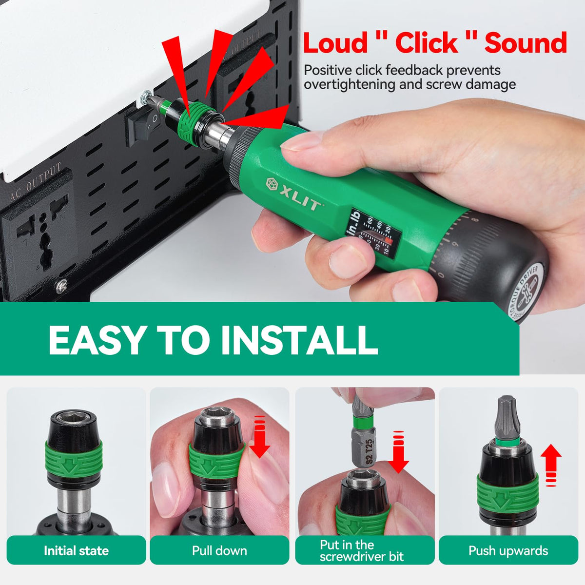 Adjustable Torque Screwdriver Set, 13-Piece 1/4" Hex Quick Release K3356