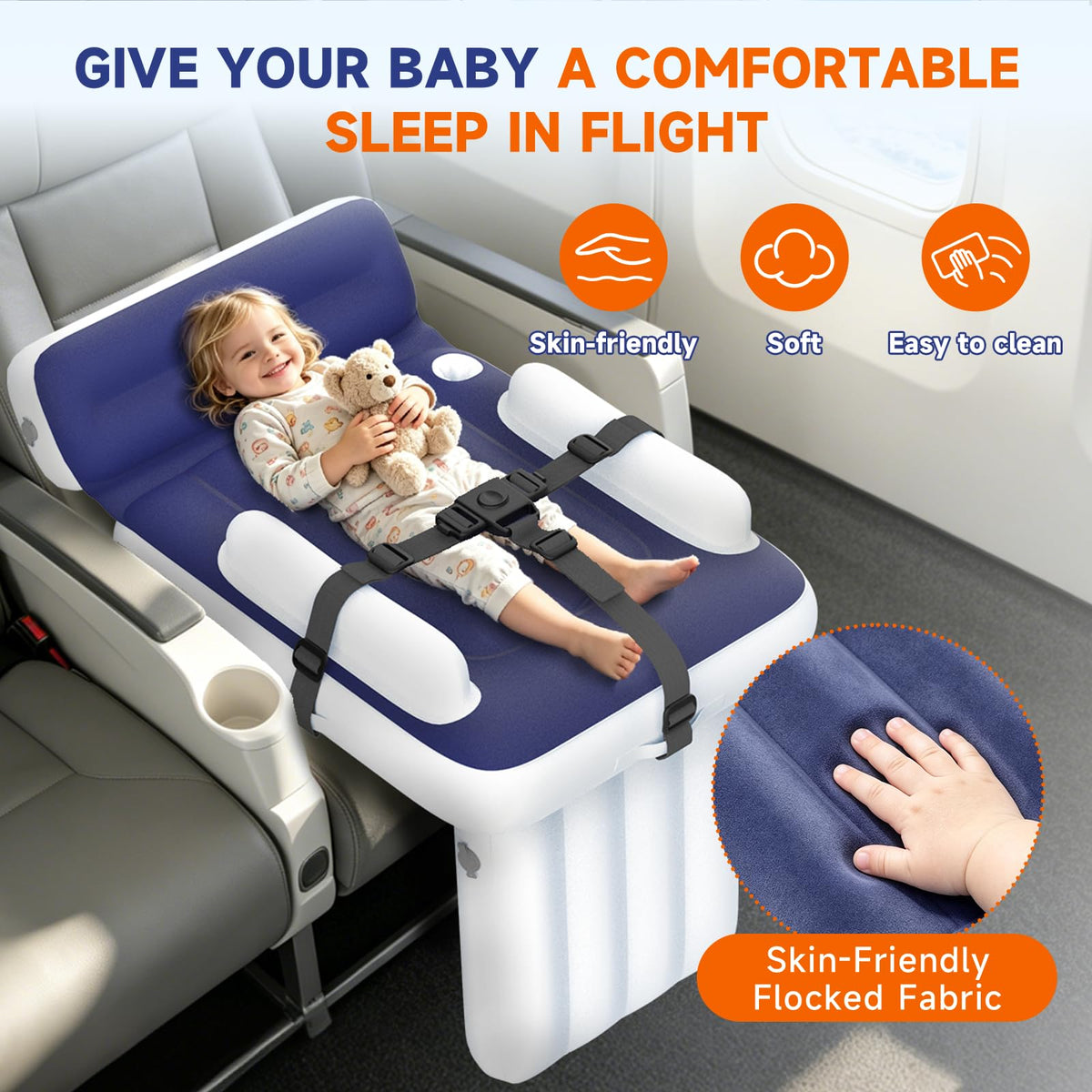 Inflatable Toddler Airplane Bed F5992