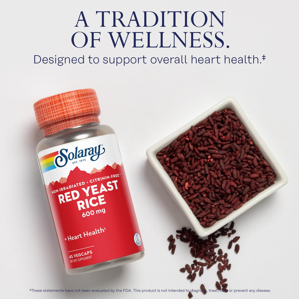 Red Yeast Rice 600mg 120 Veggie Capsules A9057